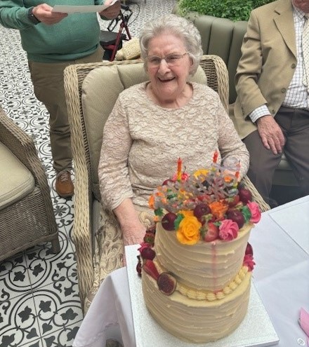 Marian's 100th birthday was celebrated in our beautiful Winter Garden at Castle Grange Care Home, surrounded by her loving family, friends, and our dedicated care team.