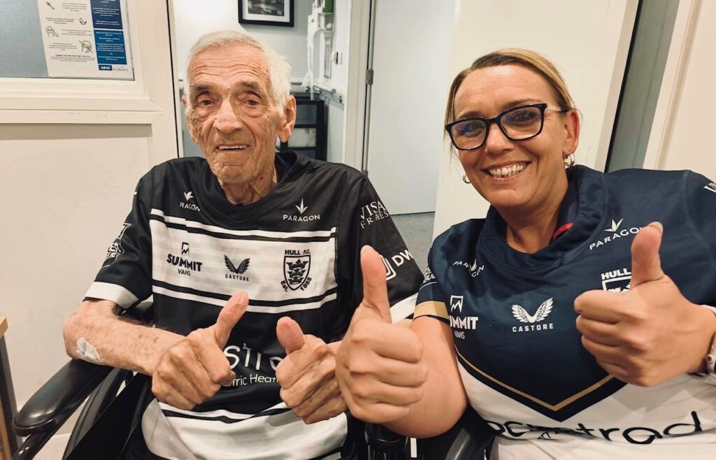 Community, family bonding and passion for Hull FC, highlighting the joy it brings to residents like Ken at St Mary's Riverside Care Home