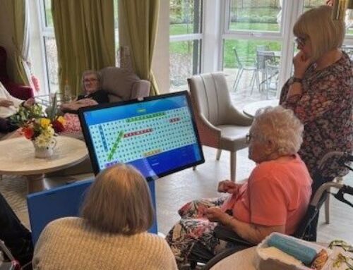 Castle Grange Care Home Welcomes New Interactive Activity Table